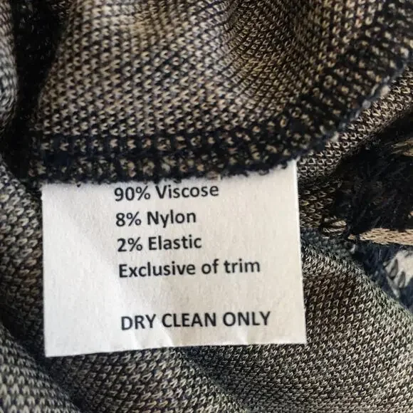 Sara Campbell Leopard Print Bodycon Dress Women's Size XS Black Brown - Picture 8 of 8